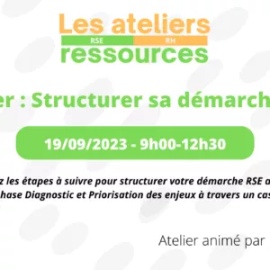 Atelier démarche RSE Agence Déclic